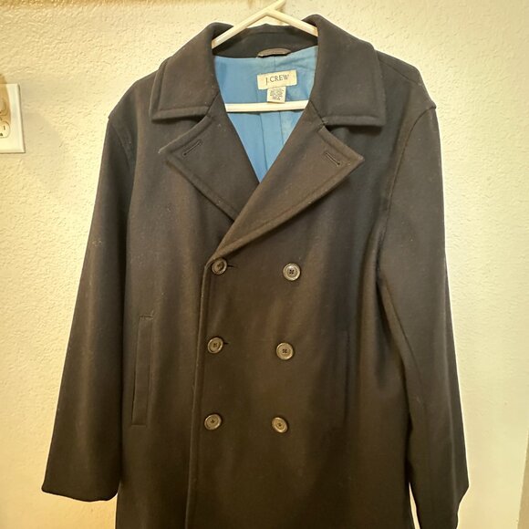 Men's J Crew Peacoat - Picture 2 of 3